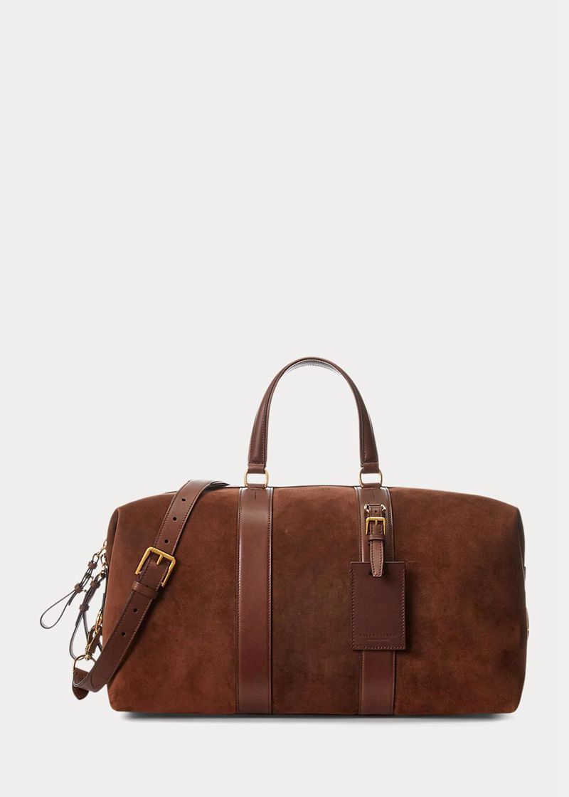 パープル レーベル バッグ メンズ ブラウン Calf-suede ウェリントン Duffel YOWJC8693